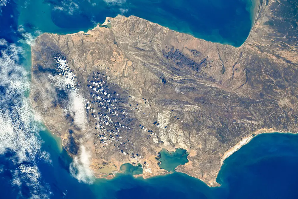 La Guajira, Colombia, vista desde la ISS (NASA)